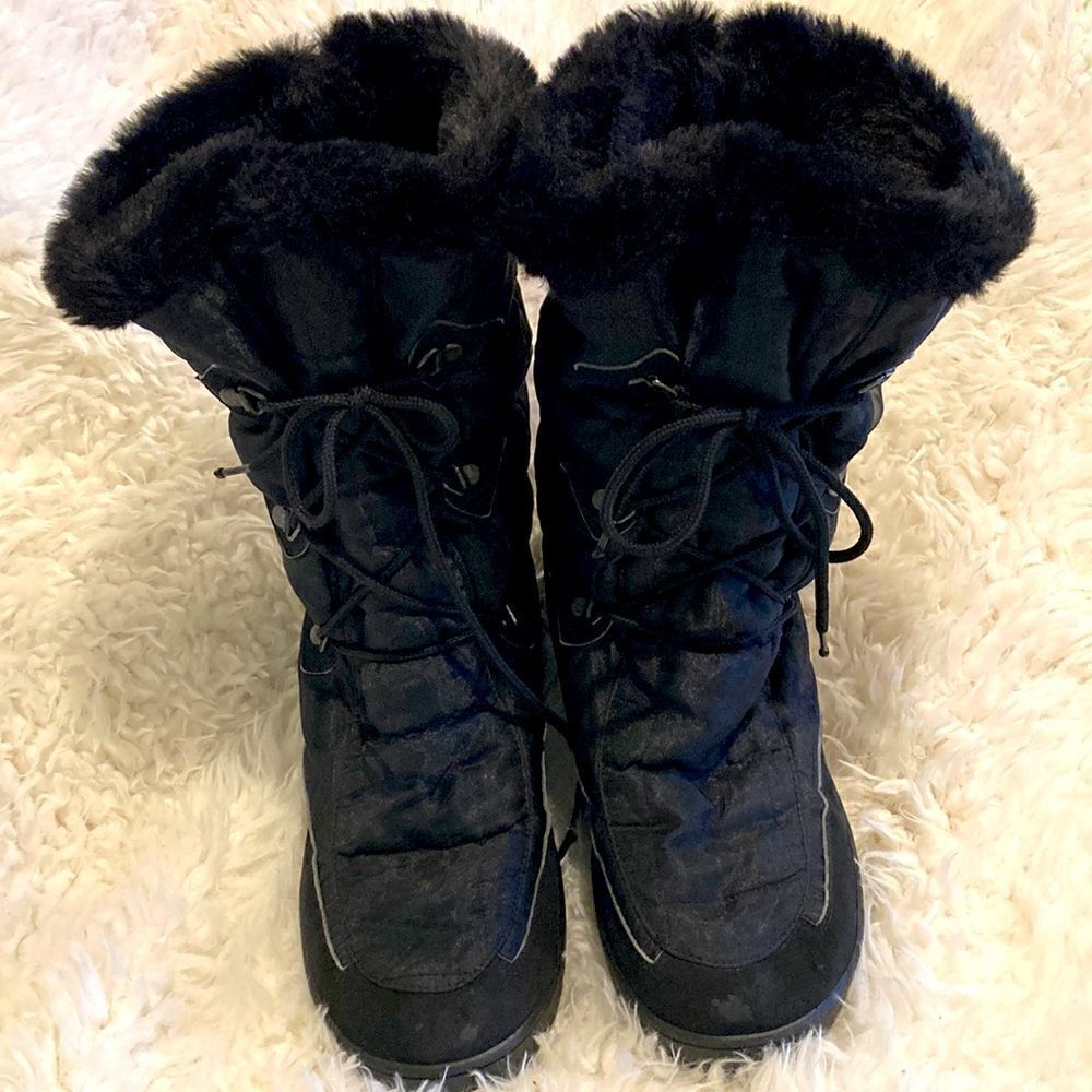 San Bernardo Puffy quilted snow boots size 7